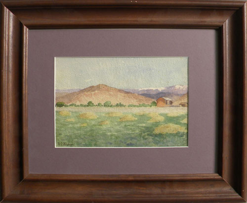 Appraisal: Harley Dewitt Nichols American - watercolor landscape x