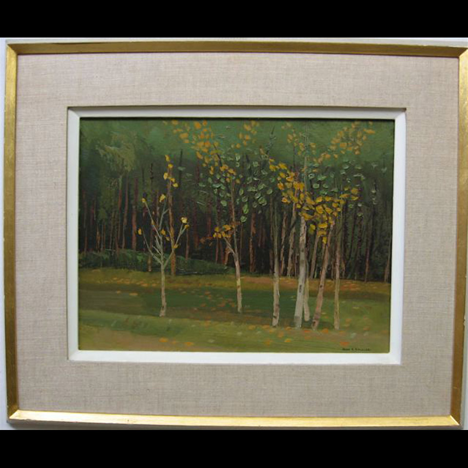 Appraisal: AUTUMN ASPENS ALAN CASWELL COLLIER - CANADIAN OIL ON BOARD