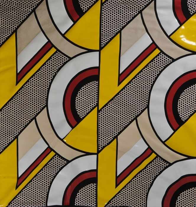 Appraisal: ROY LICHTENSTEIN - BANNER Vinyl signed and numbered ft in