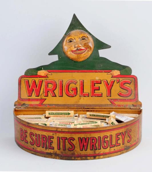 Appraisal: Wrigley's Gum Tin Counter Display This unusual Wrigley's display features