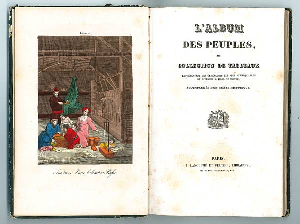 Appraisal: SAINT-GERVAIS ANTOINE DE - L'Album des peuples ou collection de