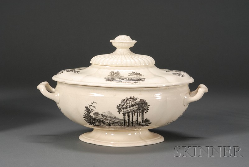 Appraisal: Wedgwood Queen's Ware Tureen and Cover England c oval shape