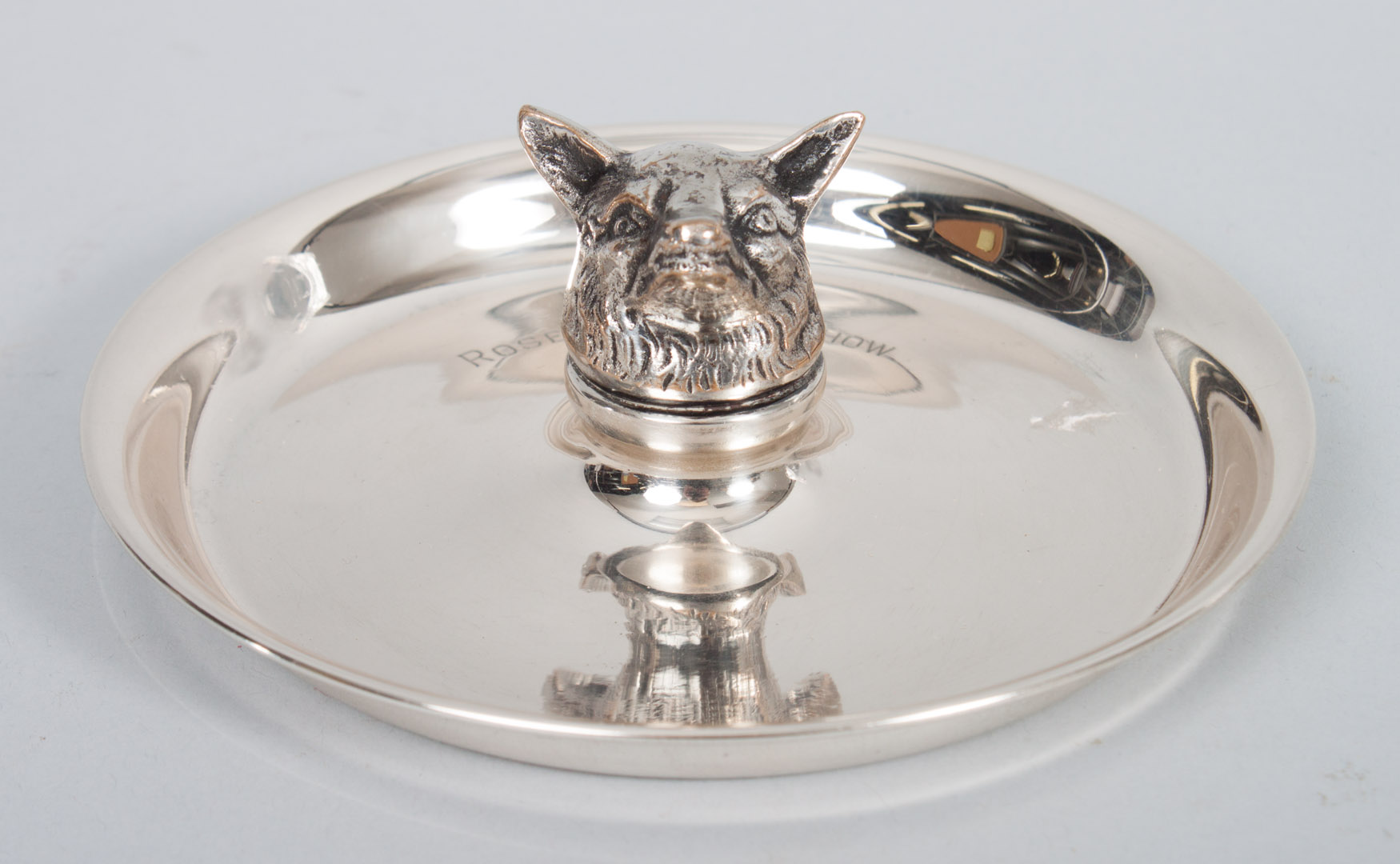 Appraisal: American sterling silver presentation trinket tray J E Caldwell Philadelphia