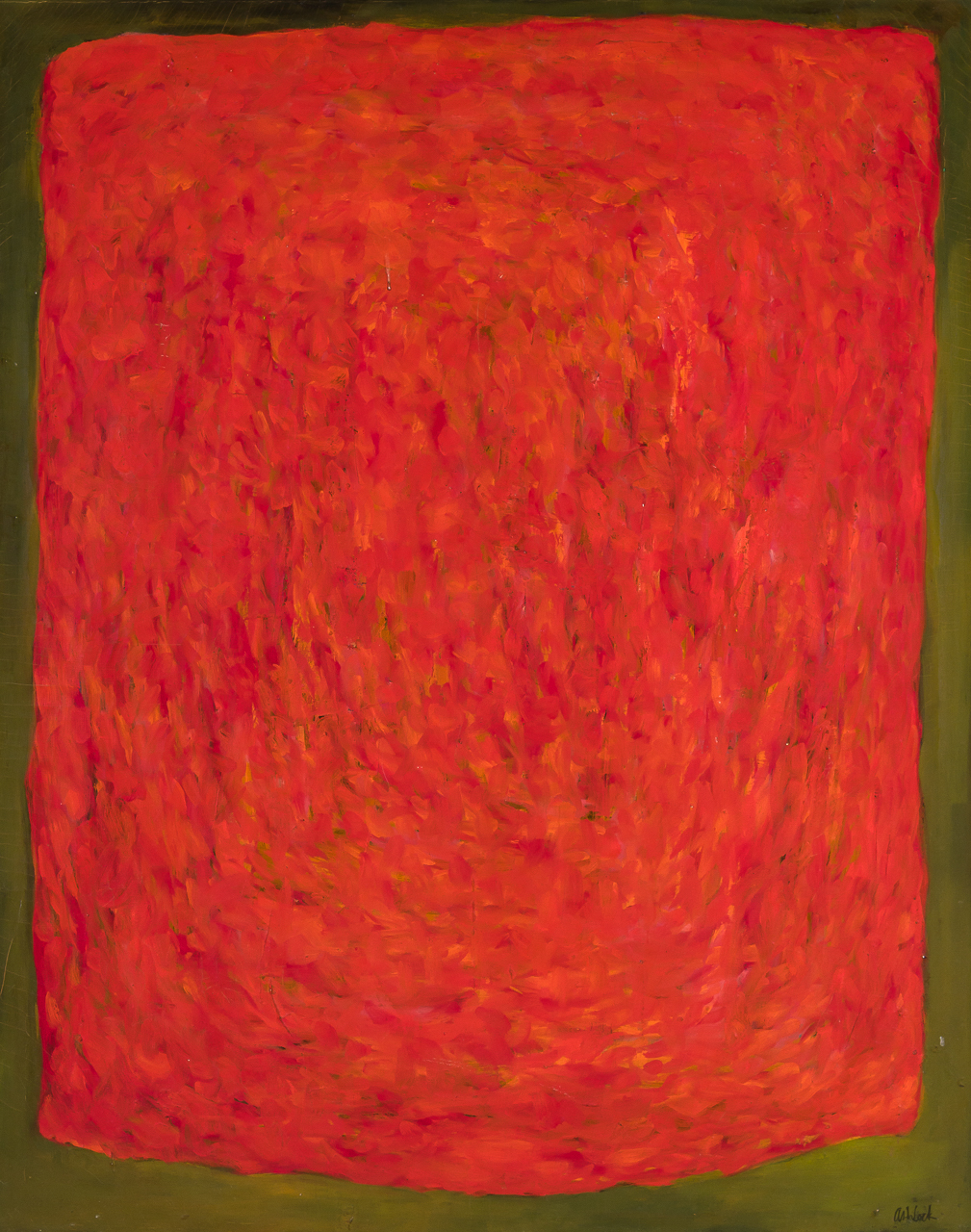 Appraisal: REX ASHLOCK American - Red on Green oil on canvas