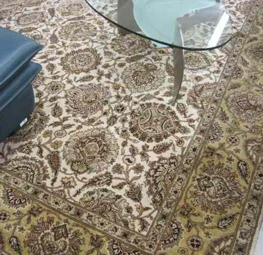 Appraisal: HAND KNOTTED ORIENTAL CARPET Indo-Persian overall floral arabesque design on