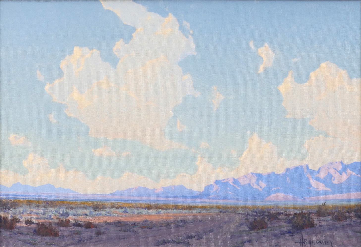 Appraisal: WAGONER Harry American - ''Paradise Valley'' Oil Canvas '' x