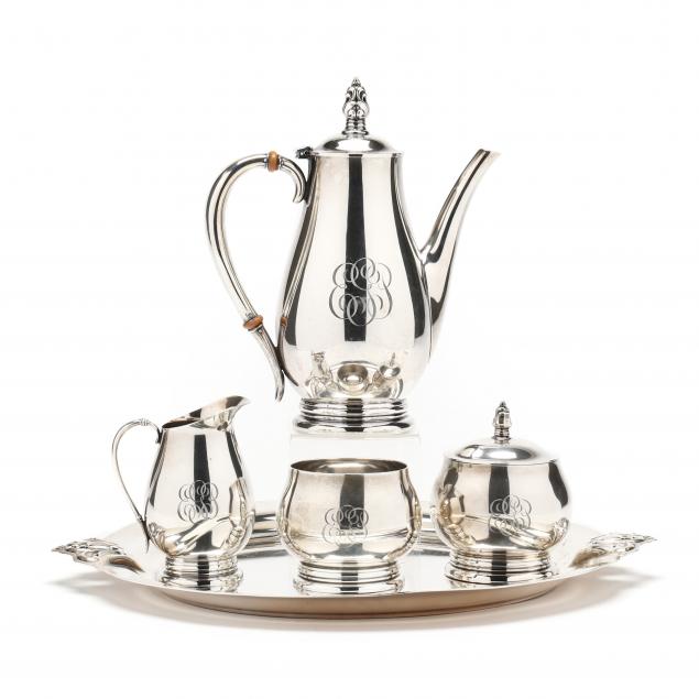 Appraisal: International Royal Danish Sterling Silver Demitasse Set The five piece