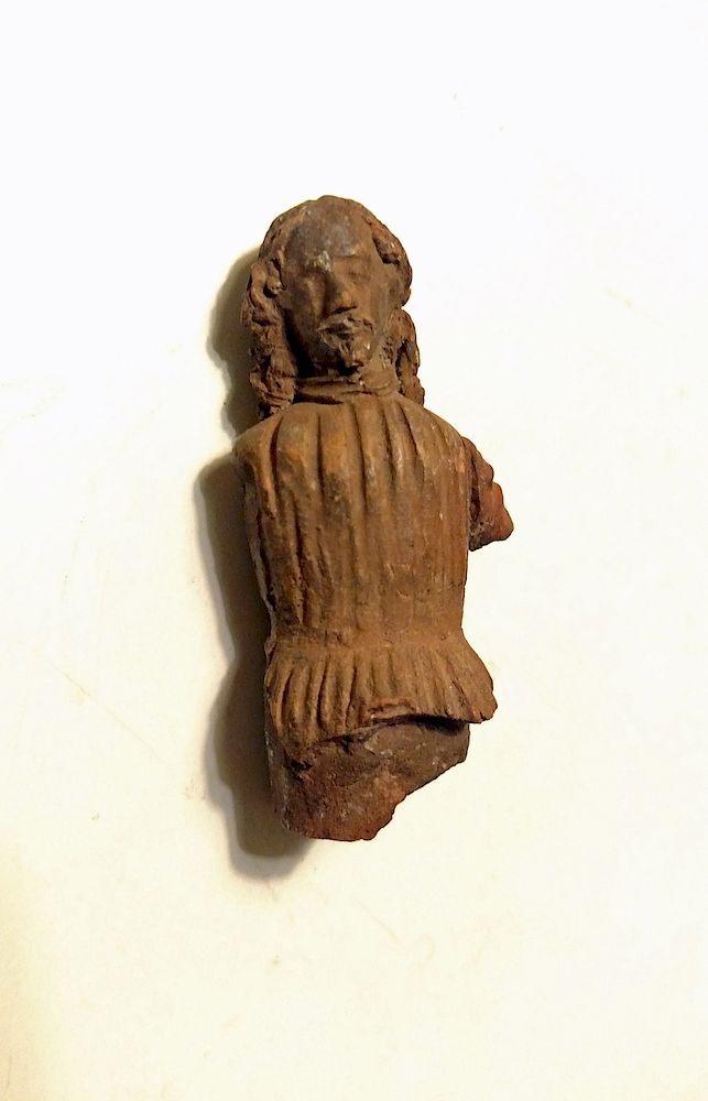 Appraisal: Early Spanish Colonial Fragment of European Figure Early Spanish Colonial