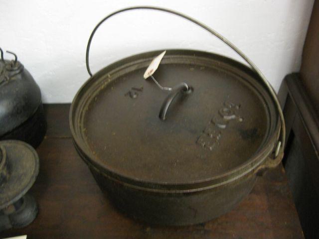 Appraisal: Cast Iron Fireplace Pot by Lodge swing handle diameter with