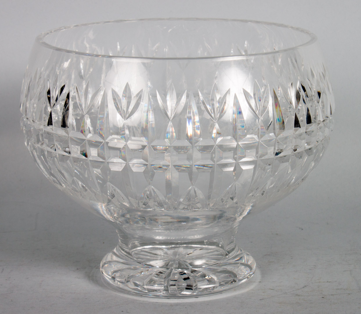 Appraisal: Waterford crystal footed centerbowl in H in Diam