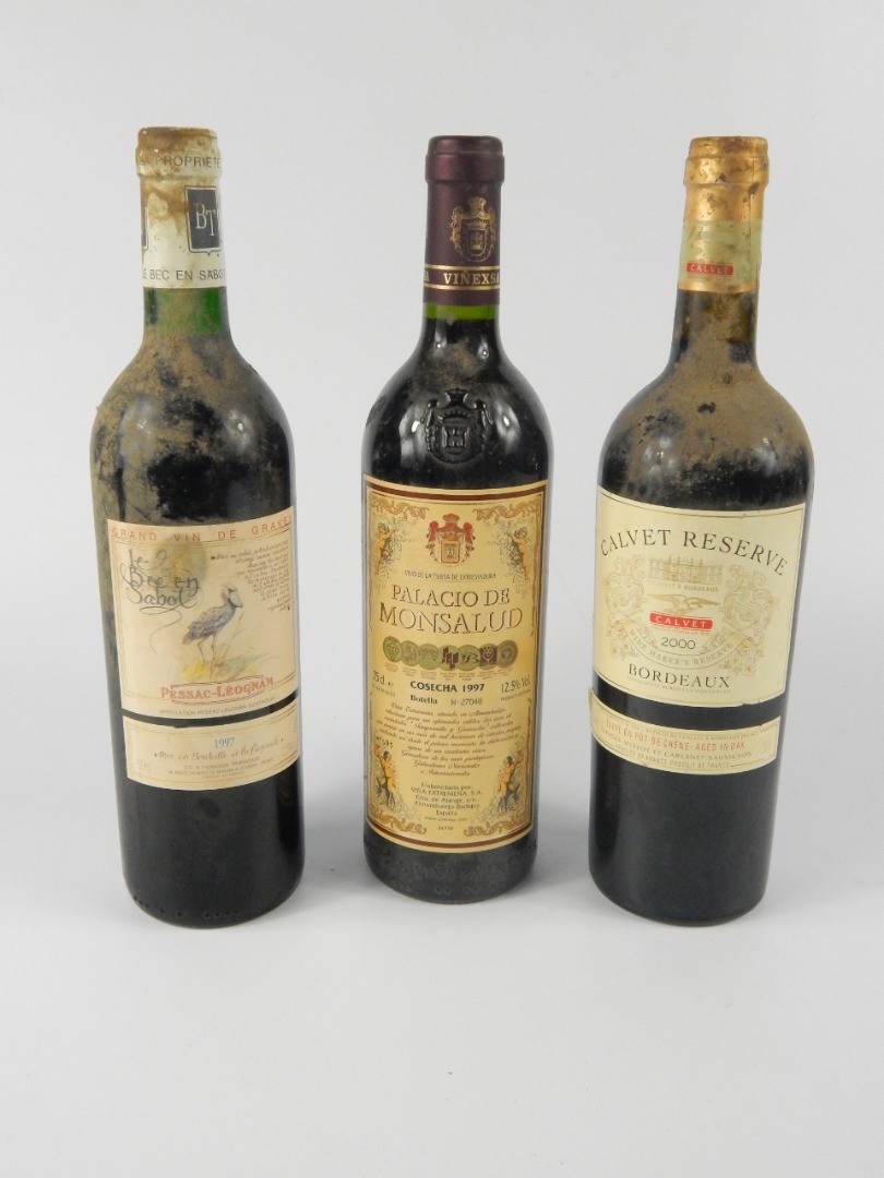 Appraisal: A bottle of Palacio de Monsalud Cosecha Pessac-Leogman Grand Vin