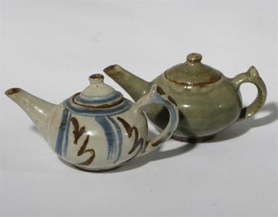 Appraisal: A Wenford Bridge miniature teapot and cover by Seth Cardew