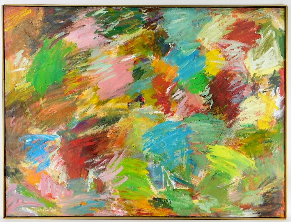 Appraisal: Hilda Epner A C Abstract Caribbean Reef Painting New York