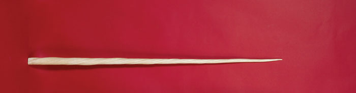 Appraisal: NARWHAL TUSK Length inches With wood wall mounting brackets PROVENANCE