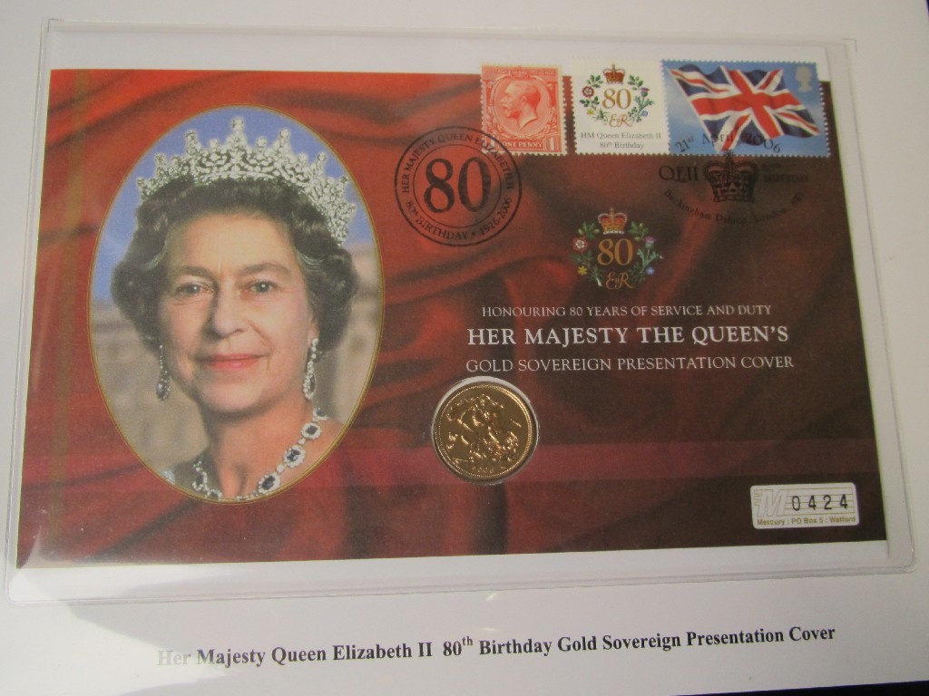 Appraisal: Queen Elizabeth II th Birthday presentation gold sovereign