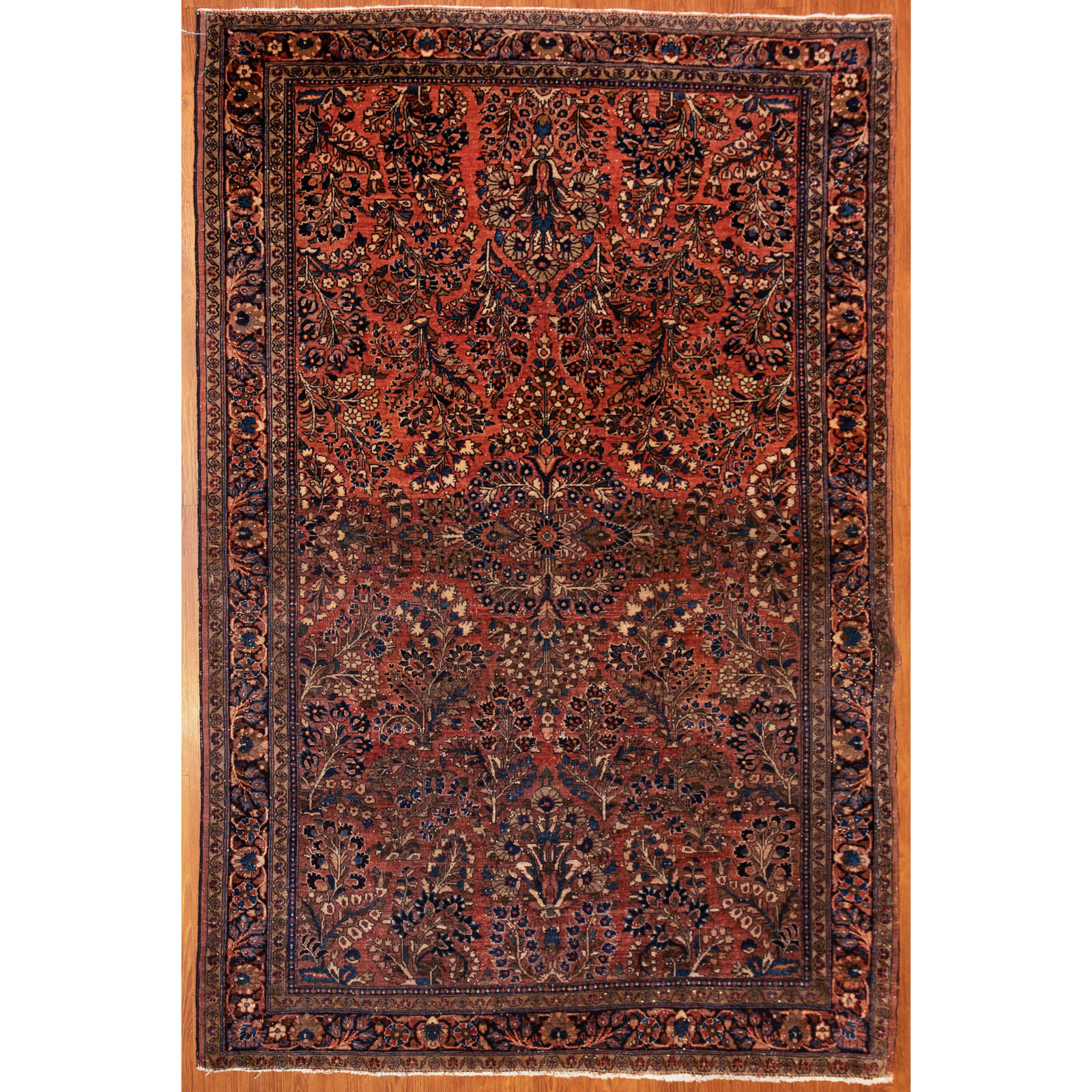 Appraisal: SEMI-ANTIQUE SAROUK RUG PERSIA X Second quarter- th century hand-knotted