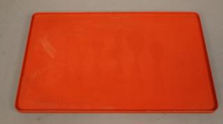 Appraisal: DESIGN LICHTBLAU Orange Metal Tray Minimalist mo DESIGN LICHTBLAU Orange