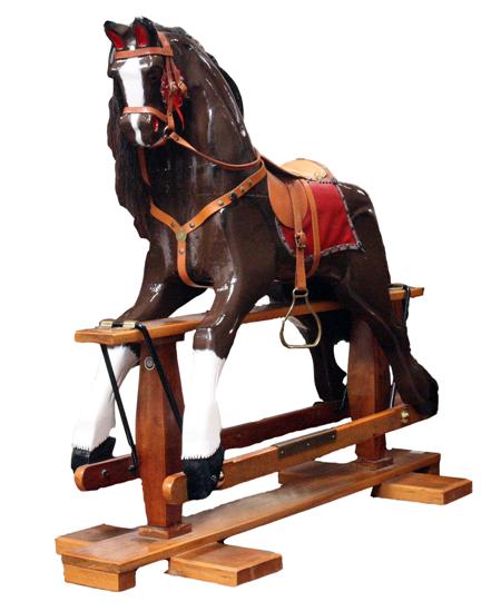 Appraisal: A child's painted Rocking horse By Bill Walker Carnbroe the