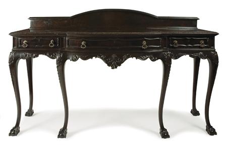 Appraisal: George II Style Carved Mahogany Sideboard Estimate -