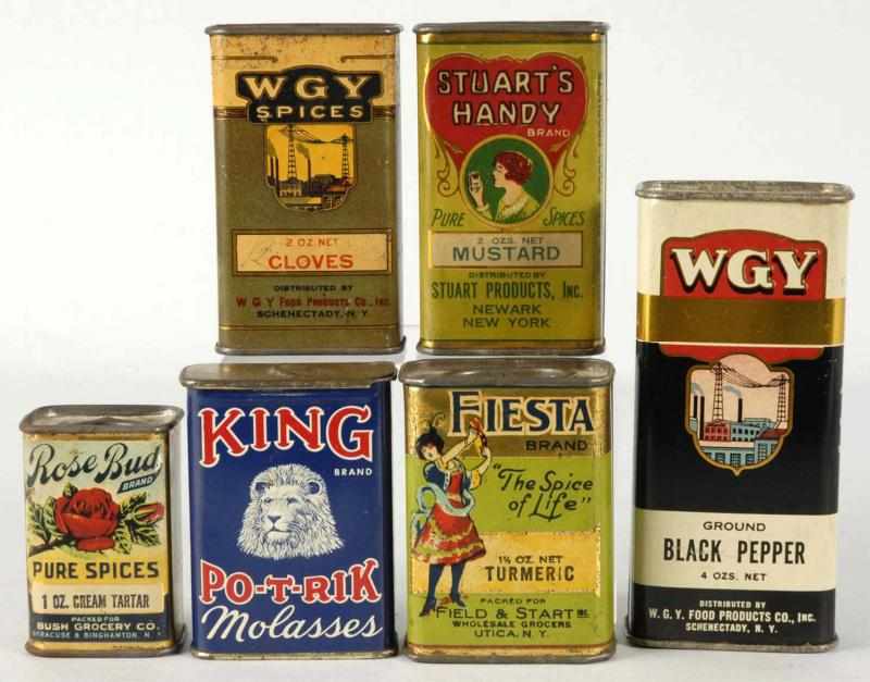 Appraisal: Lot of Small Spice Tins Description Nice assortment Condition Excellent