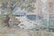 Appraisal: Walter Francis Gallagher American Ohio th Century Killbuck Mill Watercolor