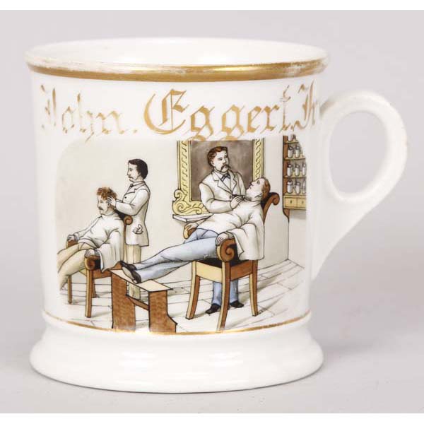 Appraisal: Barber John Eggert Jr occupational shaving mug