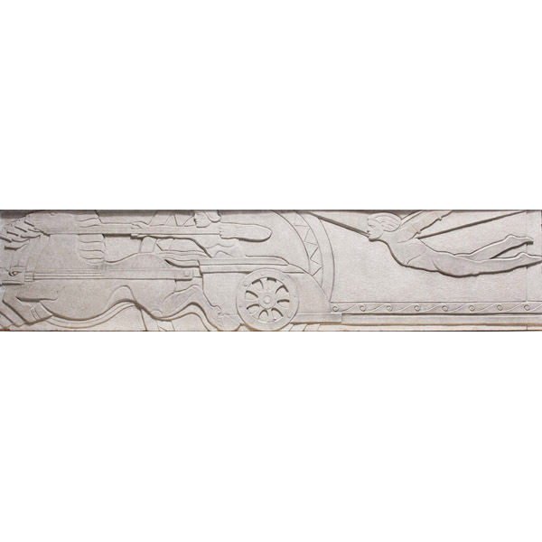 Appraisal: Pierre BourdelleIcarus Pursuing the Sun ChariotCarved limestone relief x x