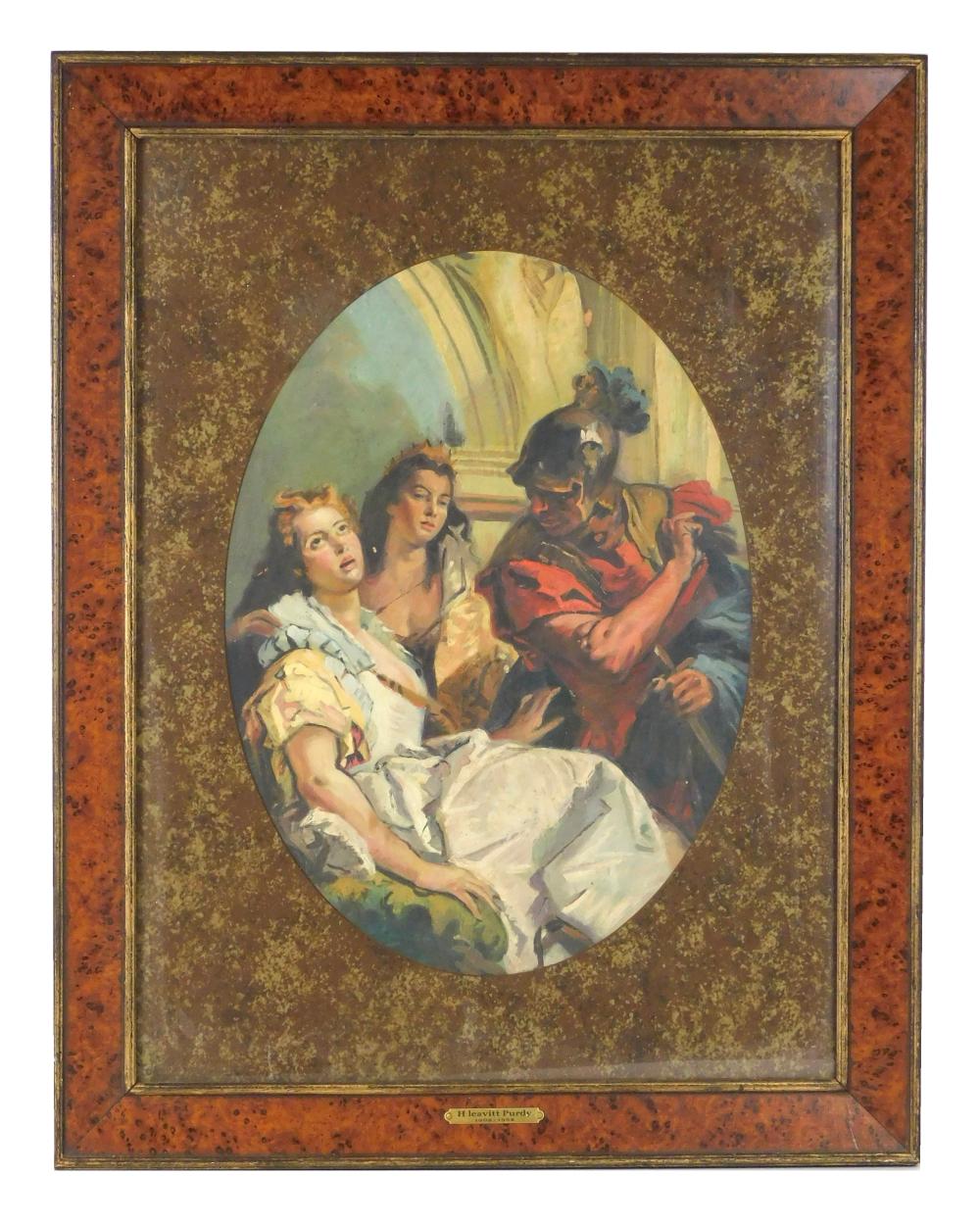 Appraisal: Attributed to Levitt Purdy American - oil on board after