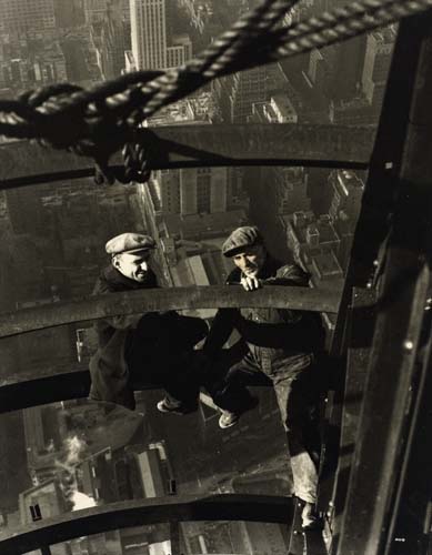 Appraisal: HINE LEWIS W - Empire State Building two workers inspecting