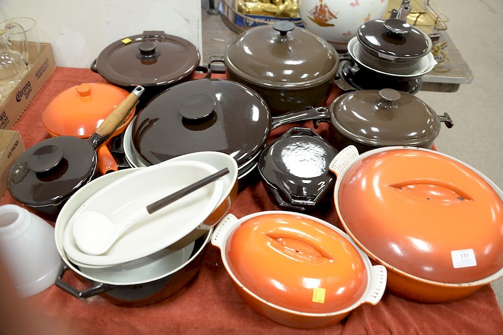 Appraisal: Large lot of Capco and Le Creuset cookware approx twenty