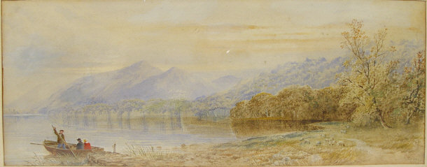 Appraisal: C Pearson - - Watercolour of a lake signed and