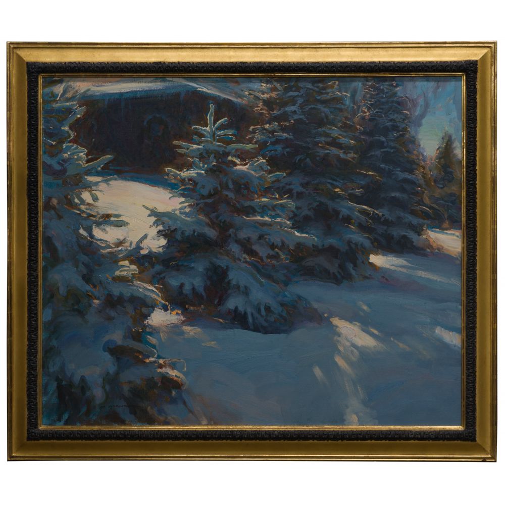 Appraisal: DANIEL GERHARTZ AMERICAN B YOUNG BALSAM OIL ON LINEN signed