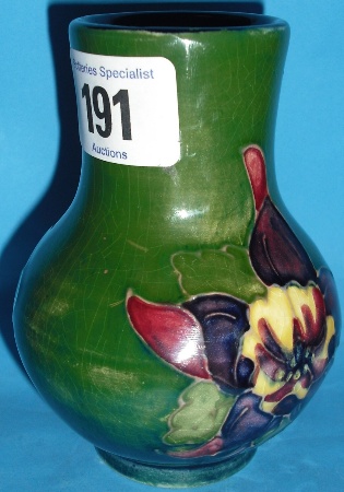 Appraisal: Moorcroft Vase decorated in the Hibiscus design height cm cracked