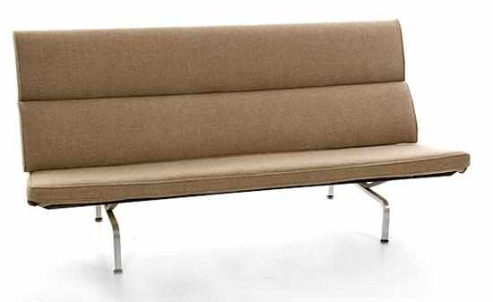 Appraisal: Herman Miller Compact sofa designed by Charles and Ray Eames