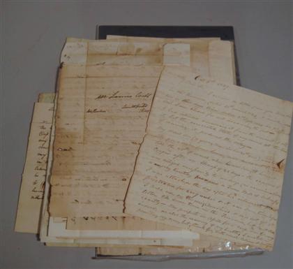 Appraisal: Lot Small file of Manuscripts Primarily relating to James Webb