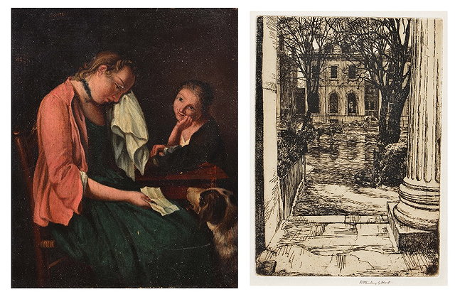 Appraisal: th Century English SchoolGirl crying while a child and a