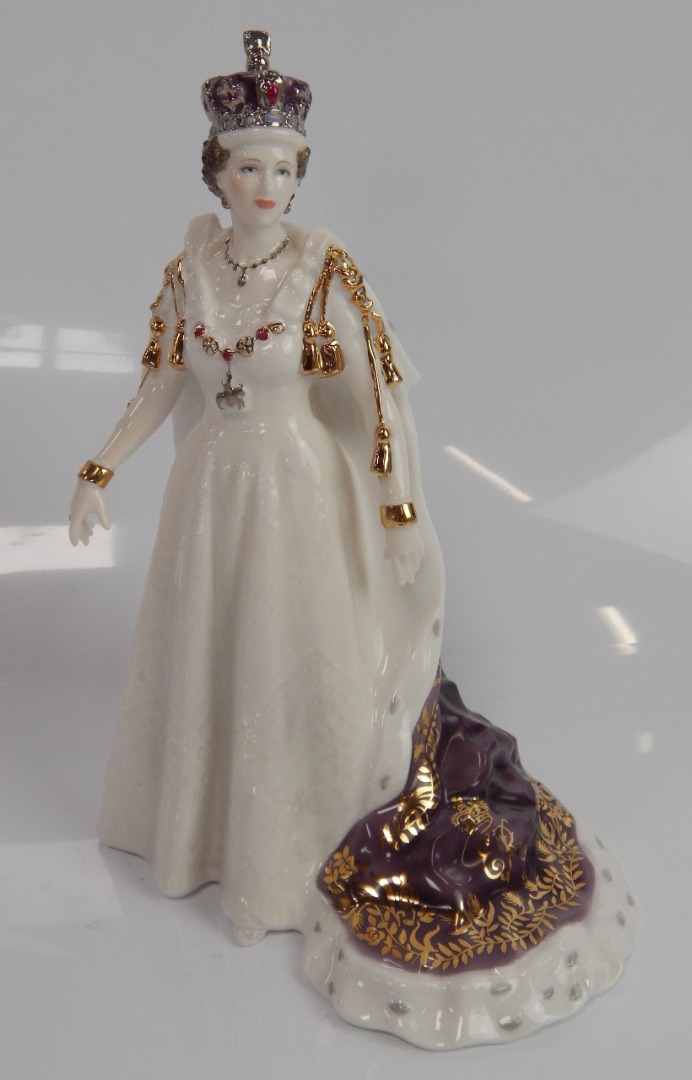 Appraisal: A Royal Worcester figure of Queen Elizabeth II cm high