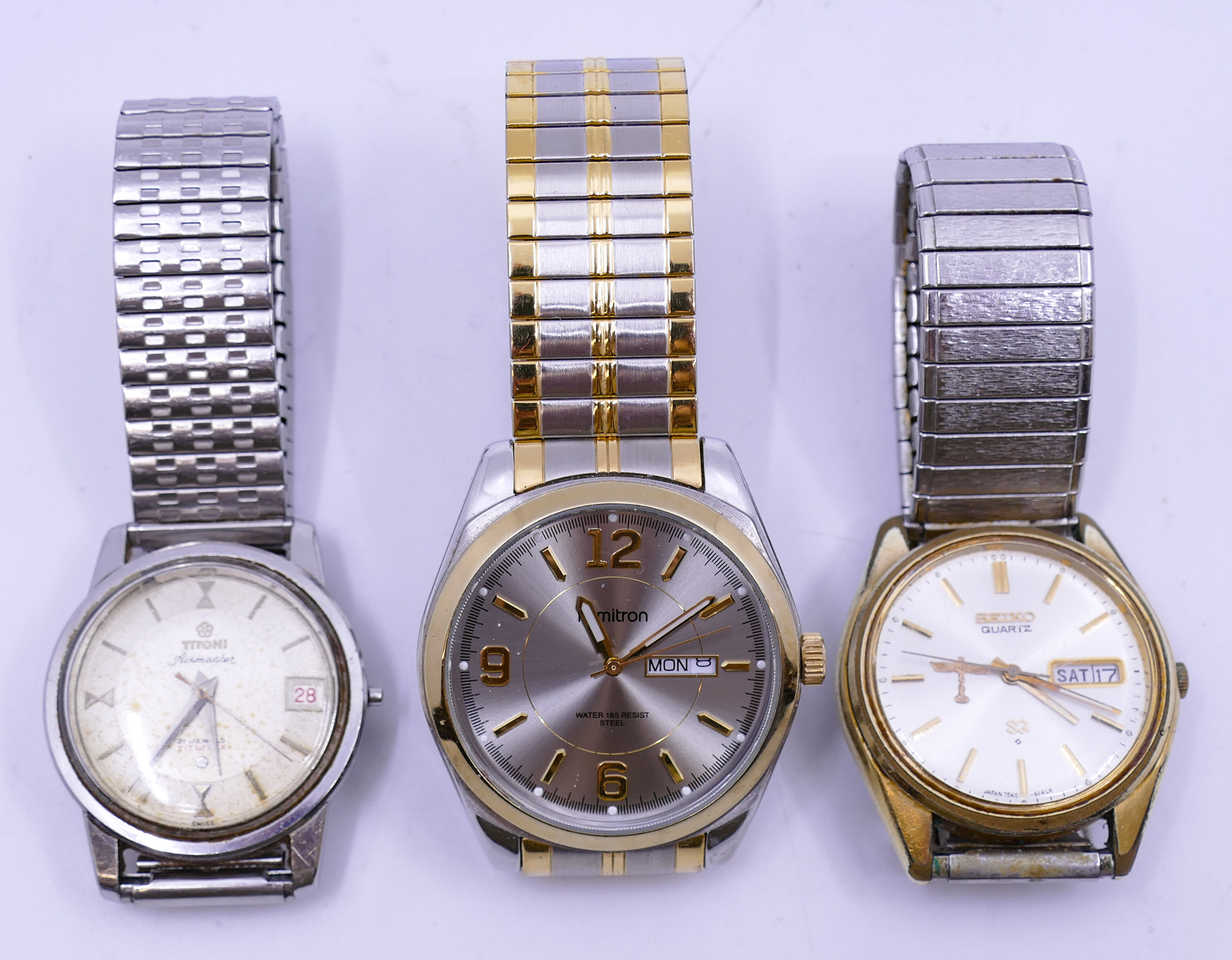 Appraisal: Box Vintage Men's Wrist Watches - Boeing Seiko Etc