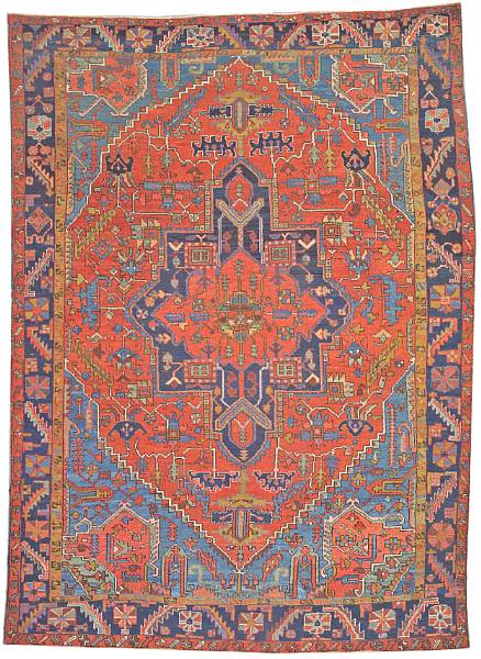 Appraisal: A Heriz carpet Northwest Persia late th century size approximately