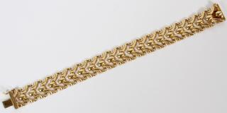 Appraisal: ITALIAN KT GOLD LINK BRACELET ITALIAN KT GOLD LINK BRACELET