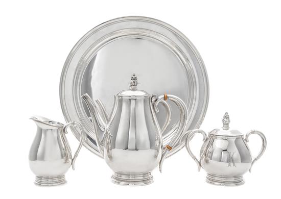 Appraisal: Sale Lot An American Silver Three-Piece Coffee Service International Silver