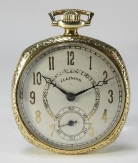 Appraisal: K Gold Jewel Illinois Elite Pocketwatch UNITED STATES EARLY TH