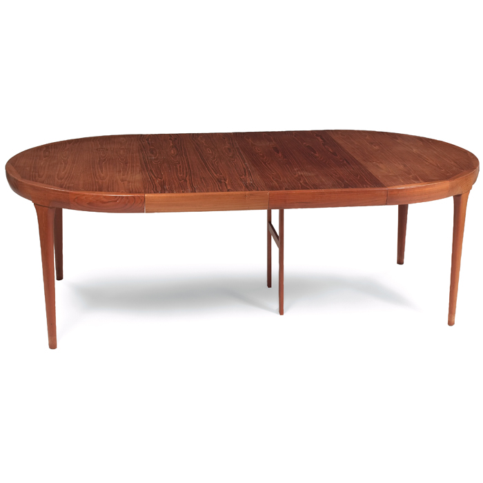 Appraisal: Ib Kofod-Larsen dining table by Faarup Mobelfabrik Denmark s teak