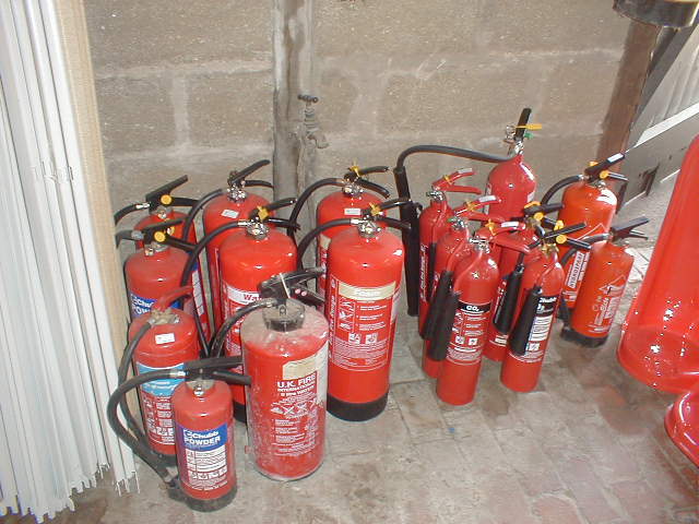 Appraisal: Two foam fire extinguishers