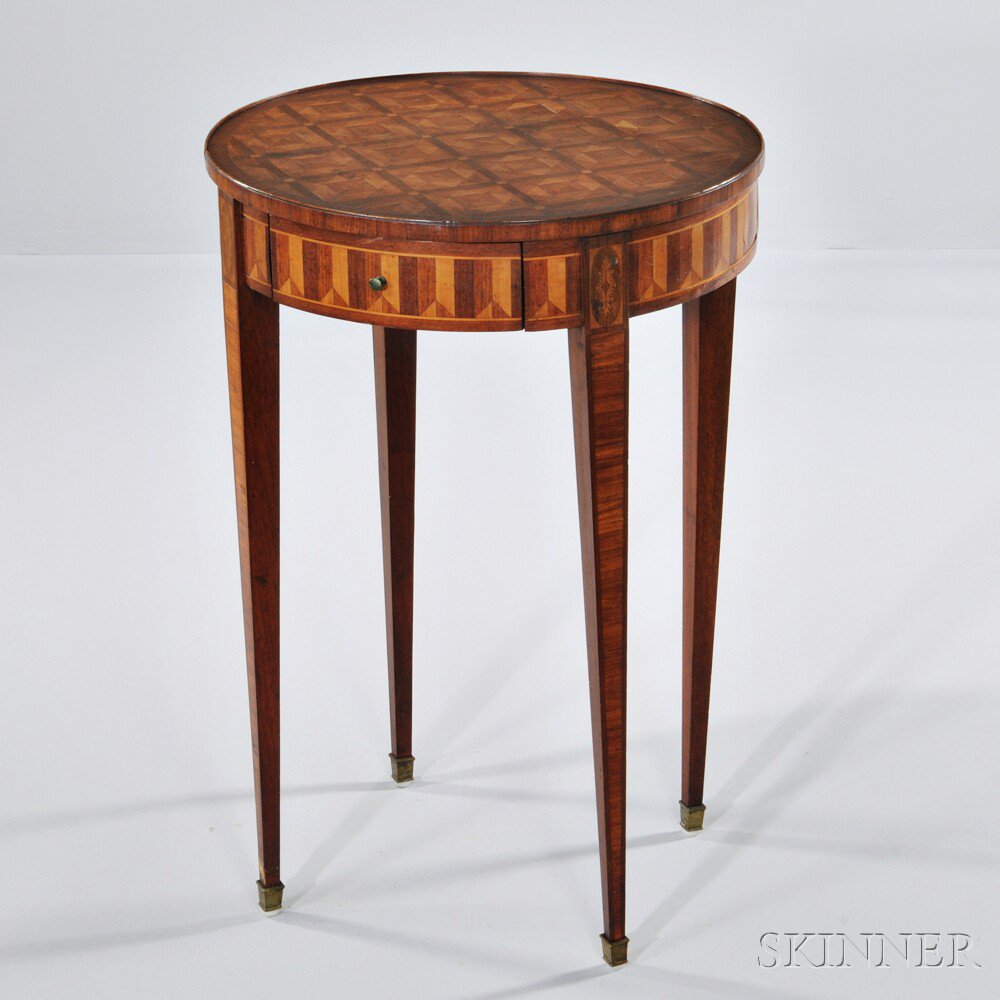 Appraisal: Louis XVI-style Parquetry-top Table France late th century surface with