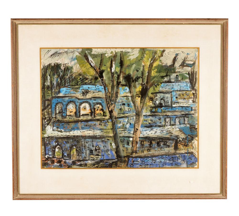 Appraisal: HARRY BRORBY B TERRACESwatercolor on paper signed upper right Provenance