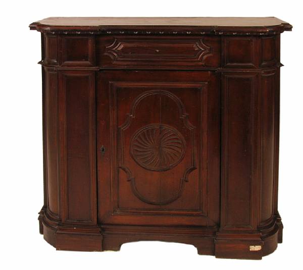 Appraisal: A Baroque style walnut credenza height in width in depth