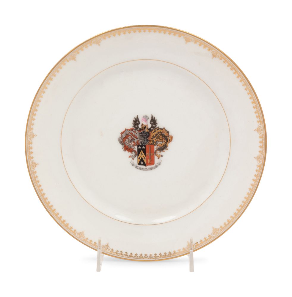 Appraisal: A Russian Armorial Porcelain Plate A Russian Armorial Porcelain Plate