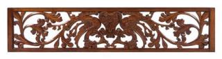 Appraisal: A Carved Maple and Walnut Transom Plate first half th