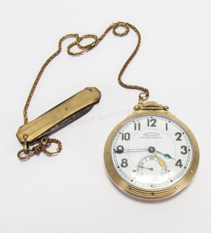 Appraisal: A Hamilton Railway Special pocket watch model grade B movement